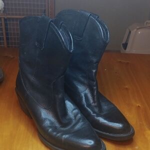 Born Black Leather Cowboy Boots Size 7.5
